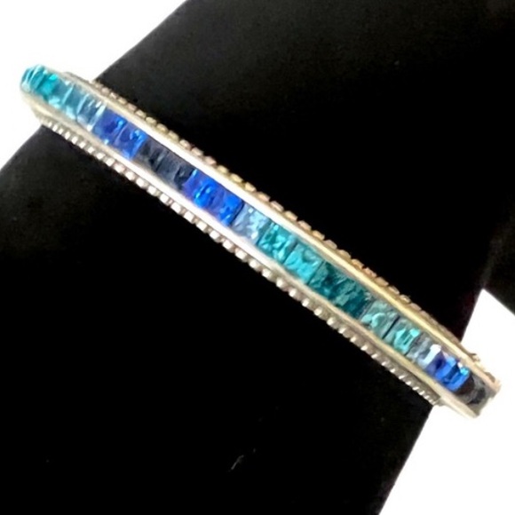 Brighton Blue Spectrum Hinged Bracelet - Picture 3 of 7